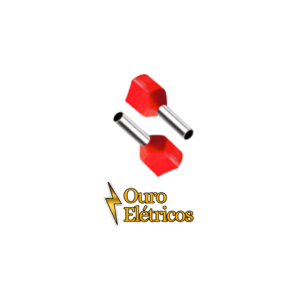 TERMINAL PRE-ISOLADO TUB. ILHOS DUPLO 1.00 MM