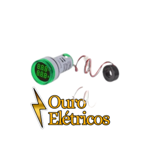 VOLTIMETRO DIGITAL VERDE / 12 - 500V
