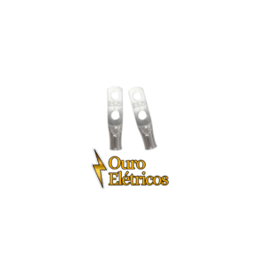 TERMINAIS DE 02 COMPRESSÕES E 02 FUROS LONGO -25MM