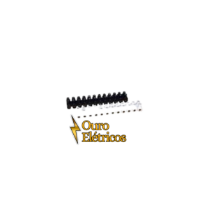 BARRA DE BORNE 16MM (BRANCO OU PRETO)