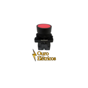 BOTÃO PLÁSTICO VERMELHO PULSANTE 1NF