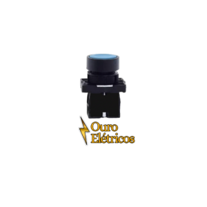 BOTÃO PLÁSTICO AZUL PULSANTE 1NA