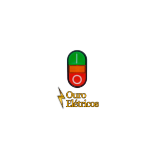 BOTÃO DUPLO OVAL C/ ILUMINAÇÃO 1NA/1NF