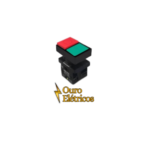 BOTÃO DUPLO C/ ILUMINAÇÃO 1NA/1NF